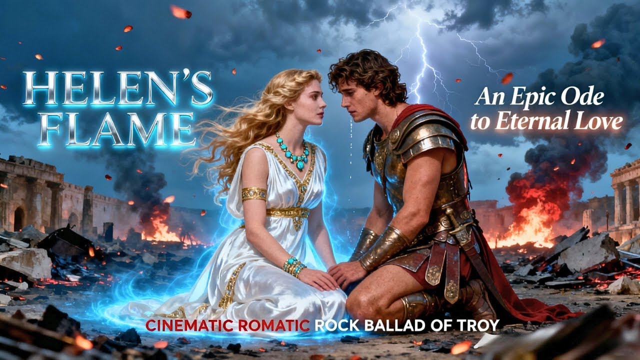 🔥 Helen’s Flame – An Epic Ode to Eternal Love | Cinematic Romantic Rock Ballad of Troy