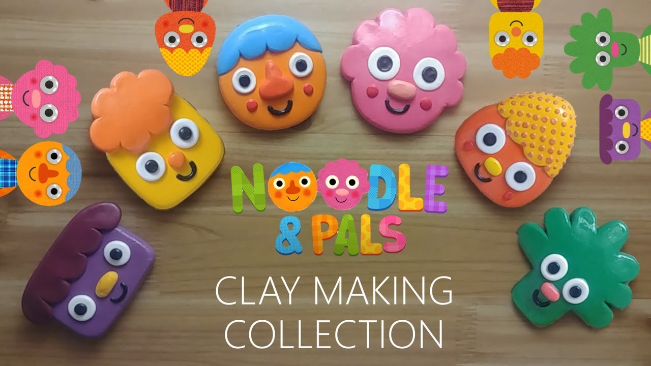 Noodle & Pals clay cracking making collection 국수와 친구들 누들 클레이로 만들기 모음