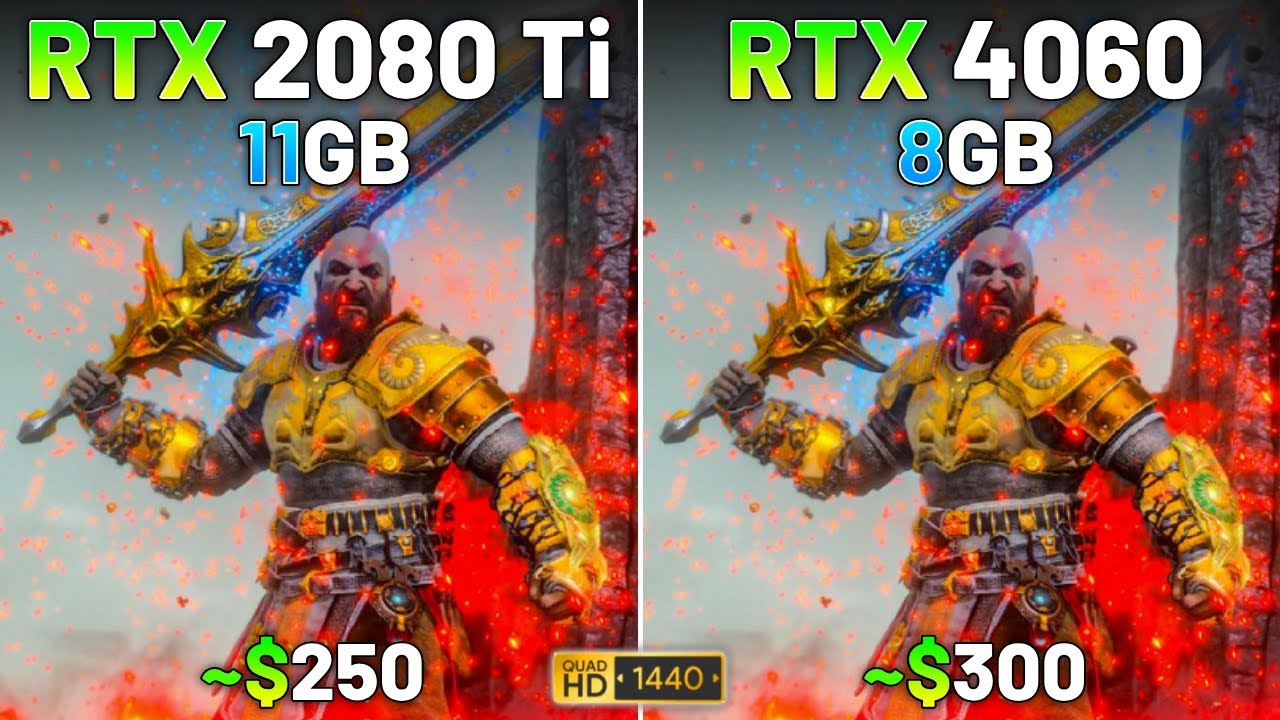 RTX 2080 Ti vs RTX 4060 | Test in 16 Games | 1440p