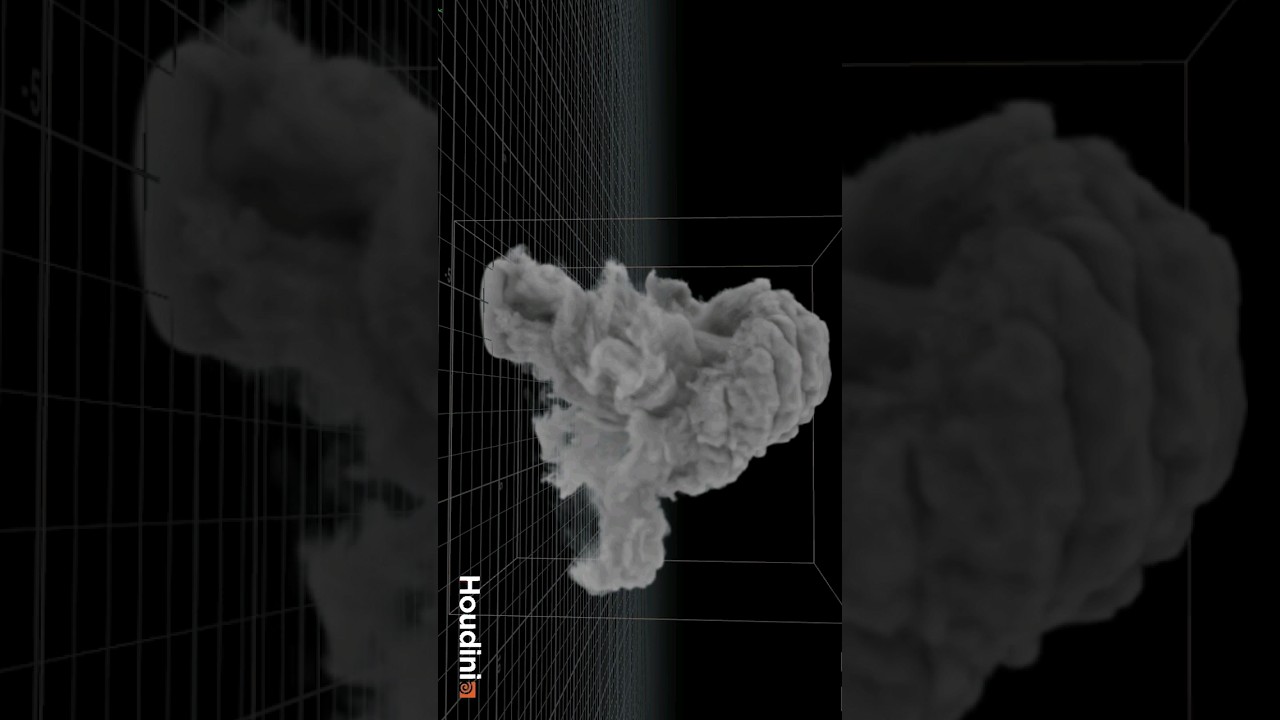 Houdini smoke simulation #houdini #smoke #dynamics #particles #houdinitutorial #houdinifx #vfx