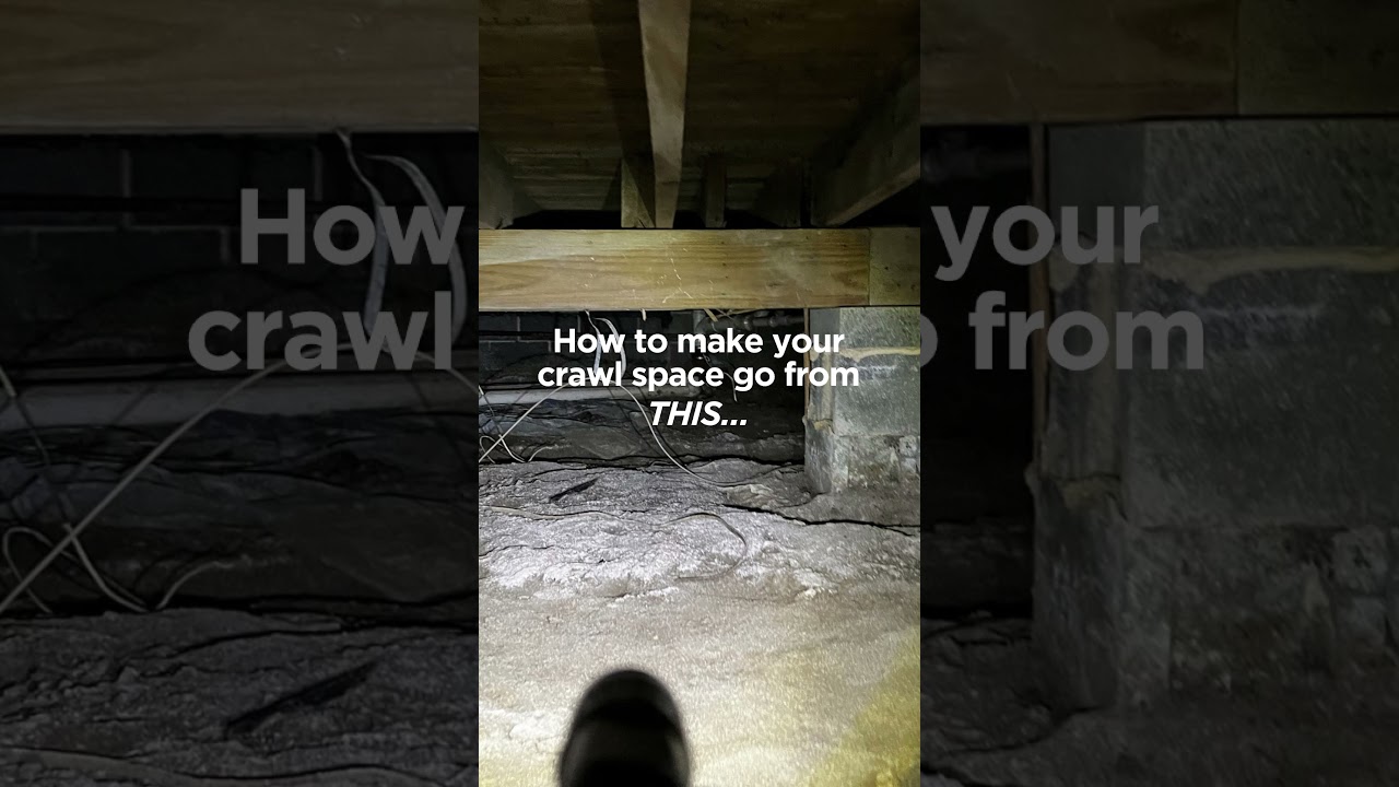 How to Transform Your Wet Crawl Space Into a Dry and Healthy One! #crawlspace #crawlspacerepair