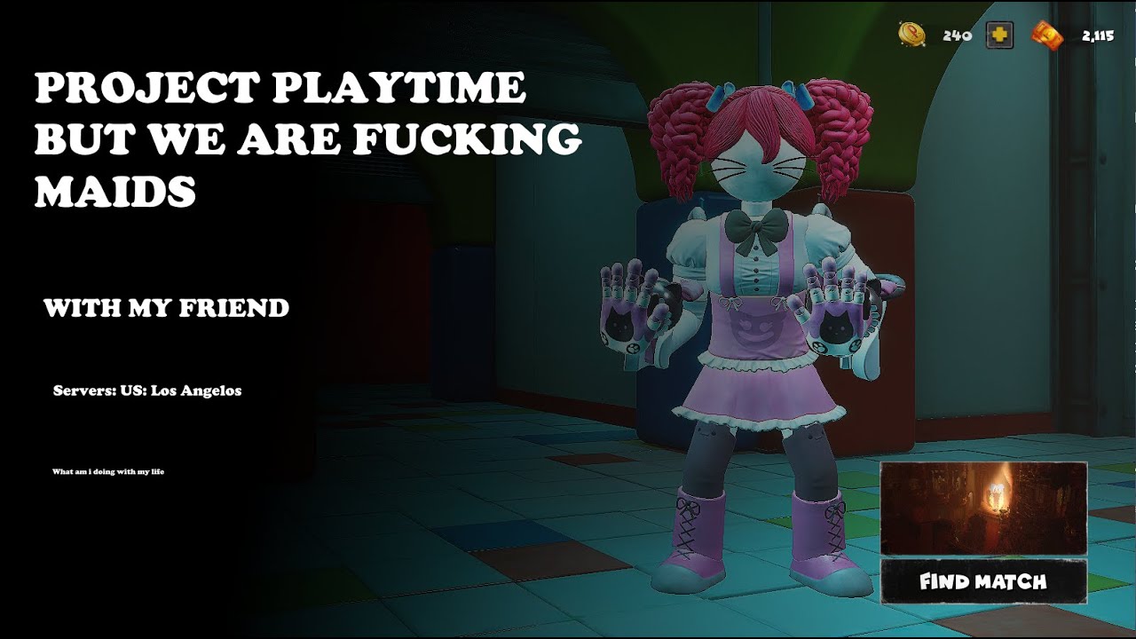 Playing Project Playtime but maid | WITH FRIEND