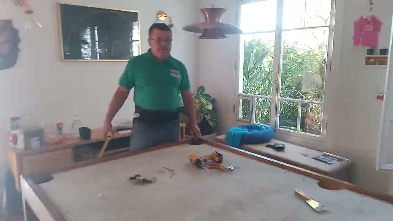 Como Instalar Pedra De Ardósia Da Mesa De Sinuca Dallas American Billiards