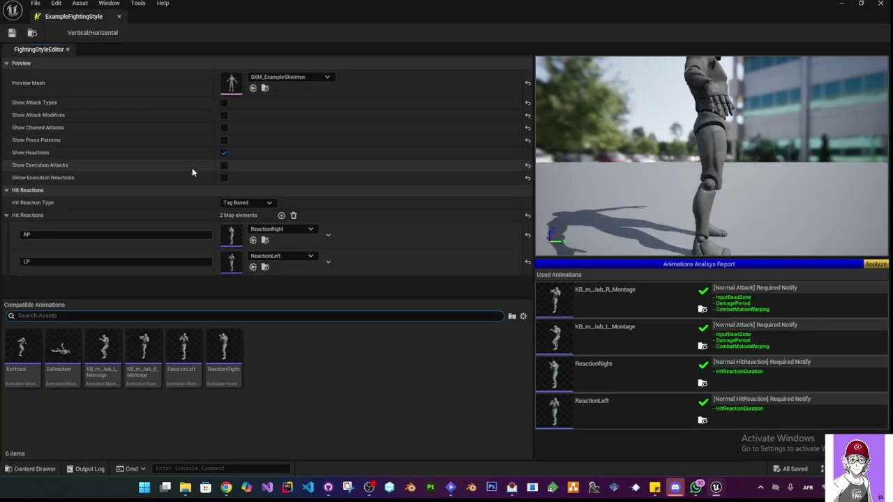 Arrows Combat System : example project walktrhough