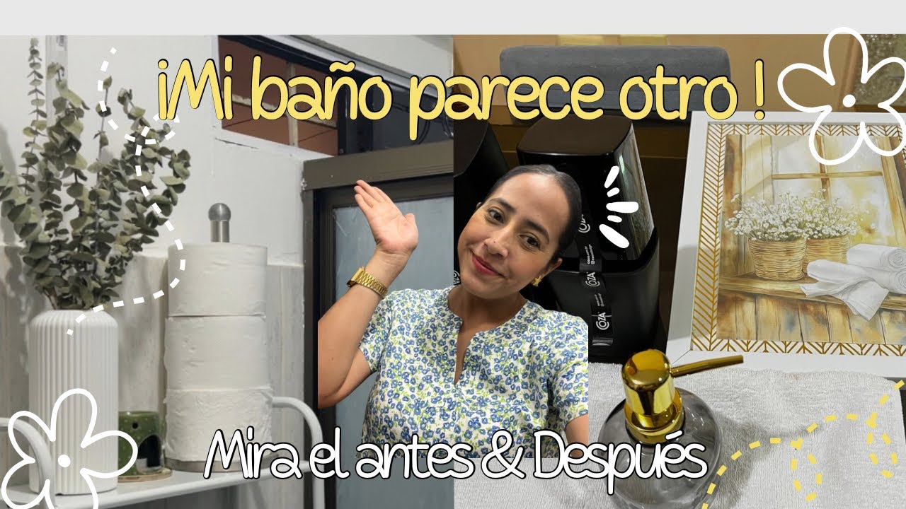 Transformación de mi  baño 🛀.. y esto fue lo que pasó... 😱 (Antes y Después)✨