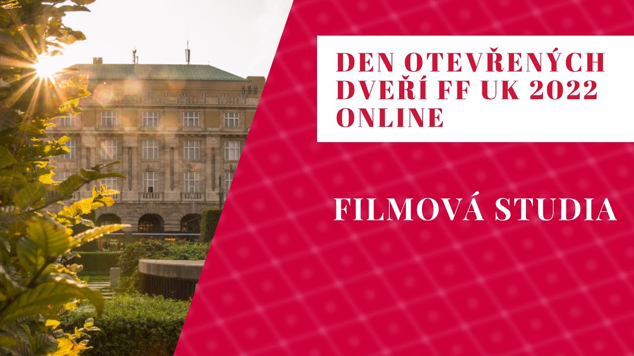 Den otevřených dveří FF UK 2022: Filmová studia