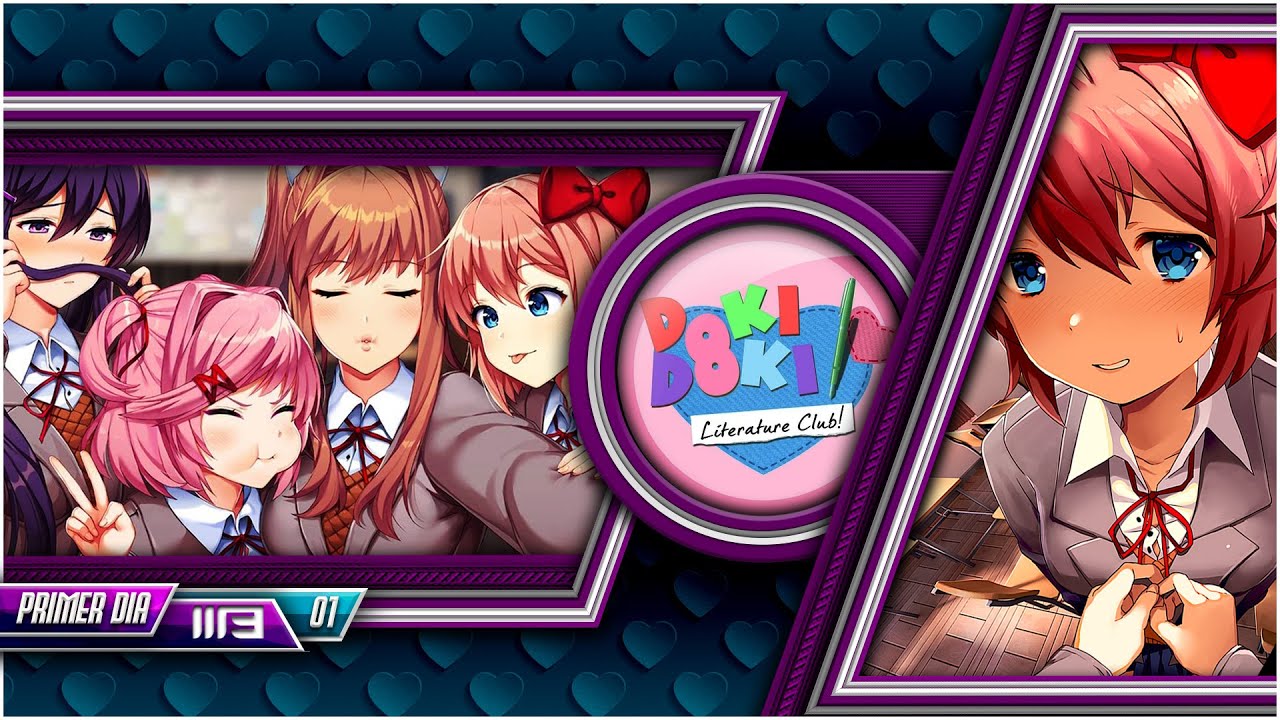 DOKI DOKI Club Directo En Español | 01 Primera Vez Pasándolo / Entramos Al Club De Literatura!