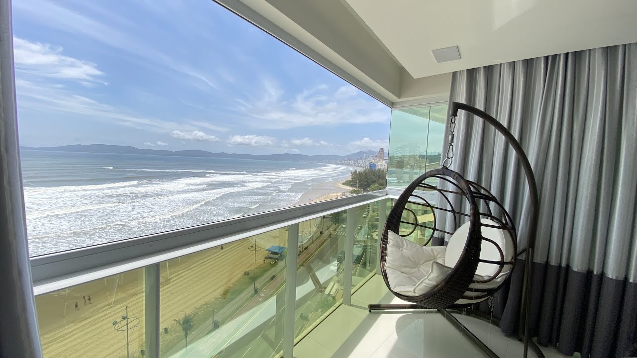 Frente Mar no centro de Itapema Reviera del Sol, 4 suítes Mobiliado a venda R$ 5.500.000