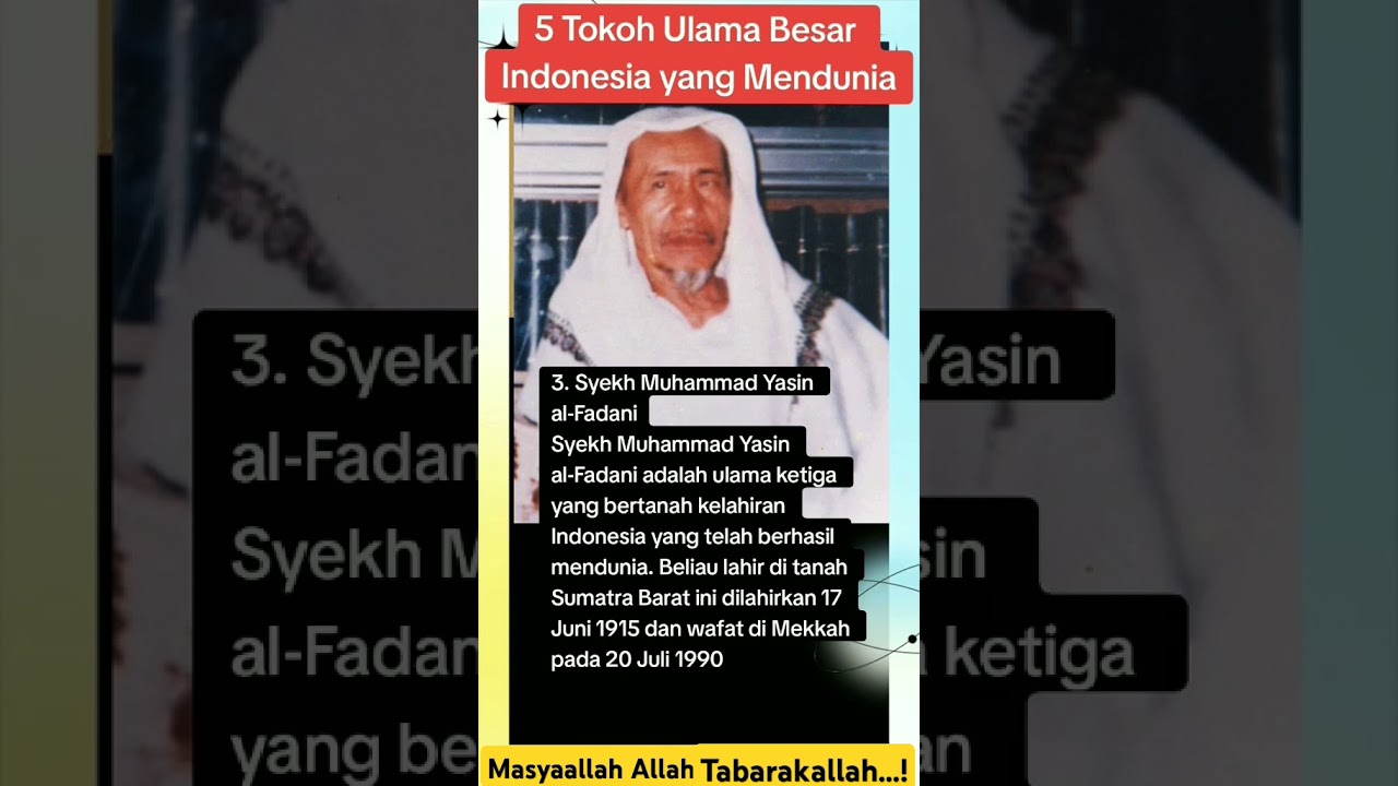 5 ulama asal Indonesia yang mendunia#motivasihidup#doamustajab#quotes#shortvideo