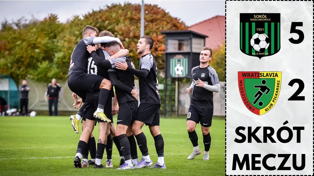 Klasa Okręgowa: Sokół Marcinkowice - Wratislavia Wrocław | SKRÓT MECZU