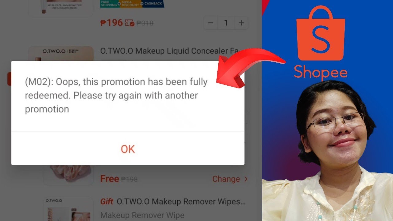 (M02): Oops, this promotion has been fully redeemed. Please try again with another promotion |Shopee