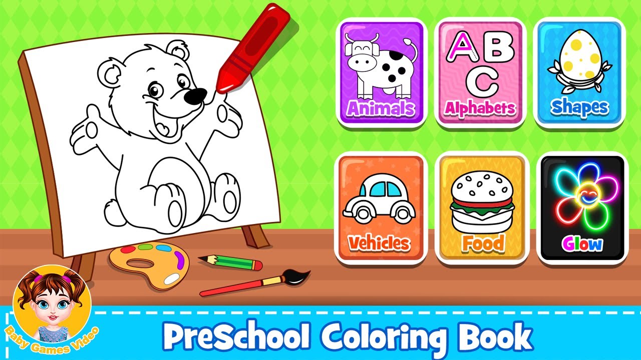 Coloring Games - Preschool Coloring Book For Kids