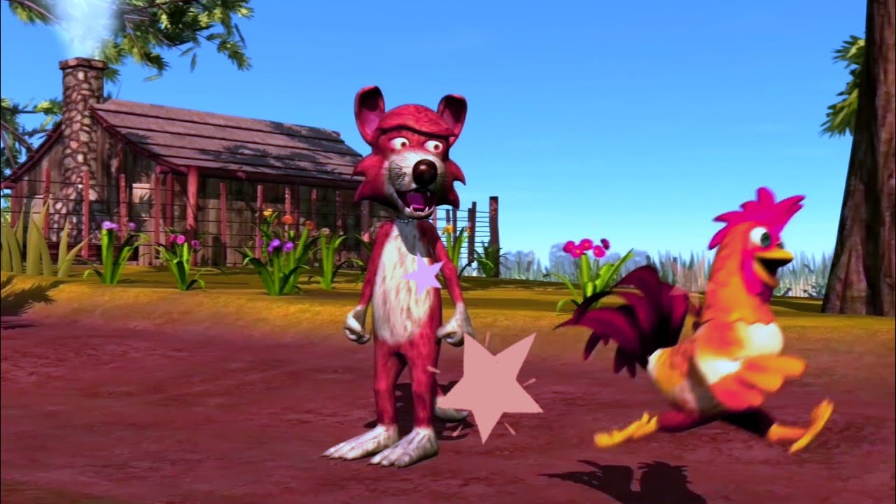 WOLF WATCHING THE JUMPING CHICKEN SPARTA  / WITH LAYOUT EFFECT // INSPIRED BY PREVIEW 2 EFFECTS