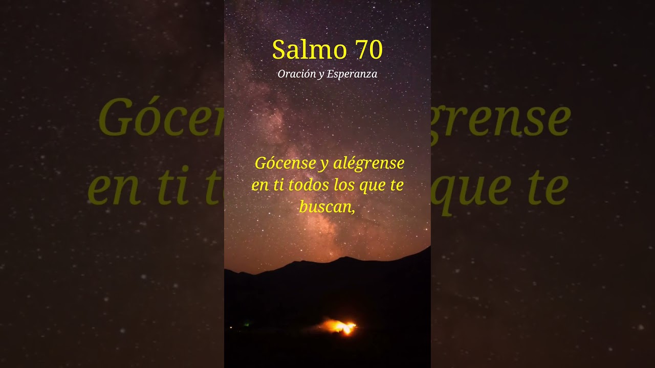 Salmo 70: Una Oraci&oacute;n de Urgente Esperanza 🙏✨ #jesus #oracion #salmo