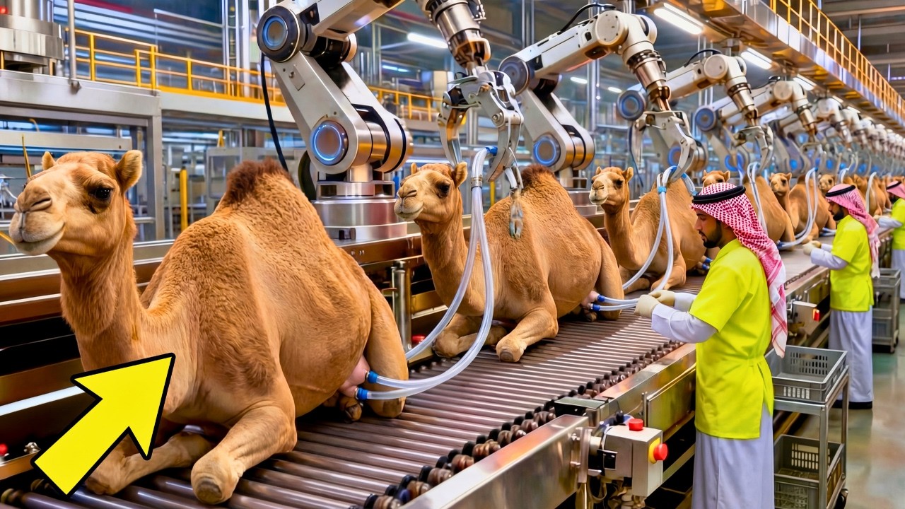 ORO BLANCO DEL DESIERTO: 7,000 Camellas y la Leche M&aacute;s Cara del Mundo | COMO SE HACE | MEGA F&Aacute;BRICAS