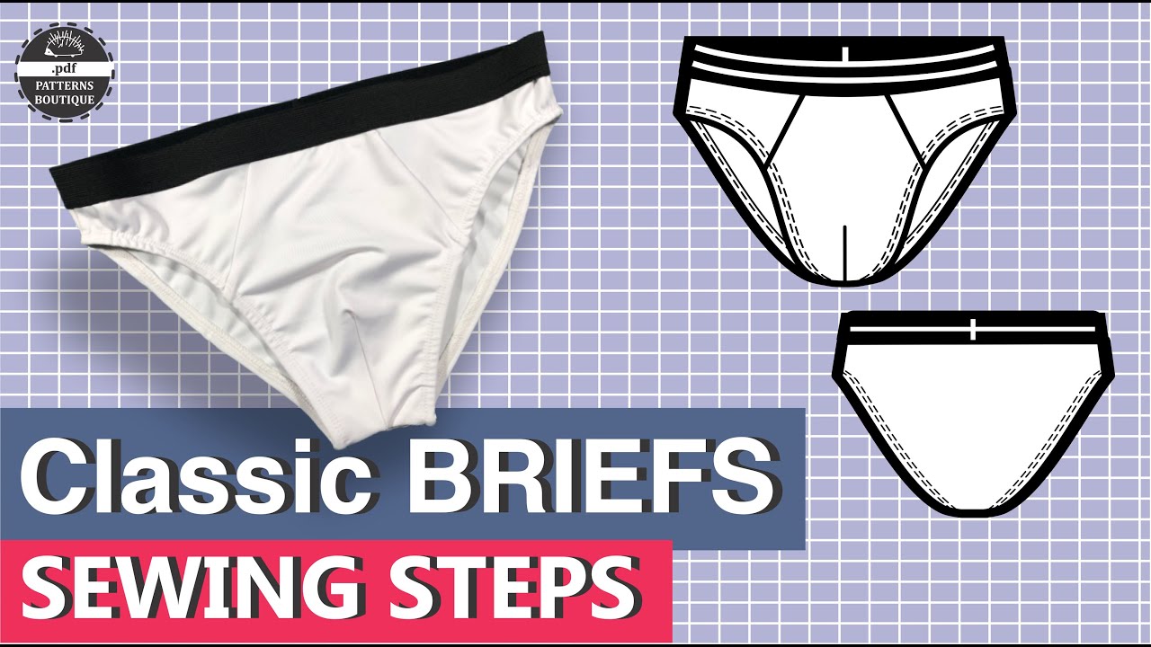 Basic Briefs for Men — Complete Sew-Along Tutorial (No Talking) | PDF Patterns Boutique