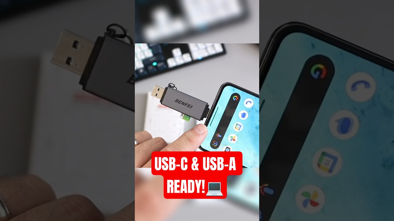 This Tiny SD Card Adapter Works with USB-C & USB-A! | BENFEI Card Reader