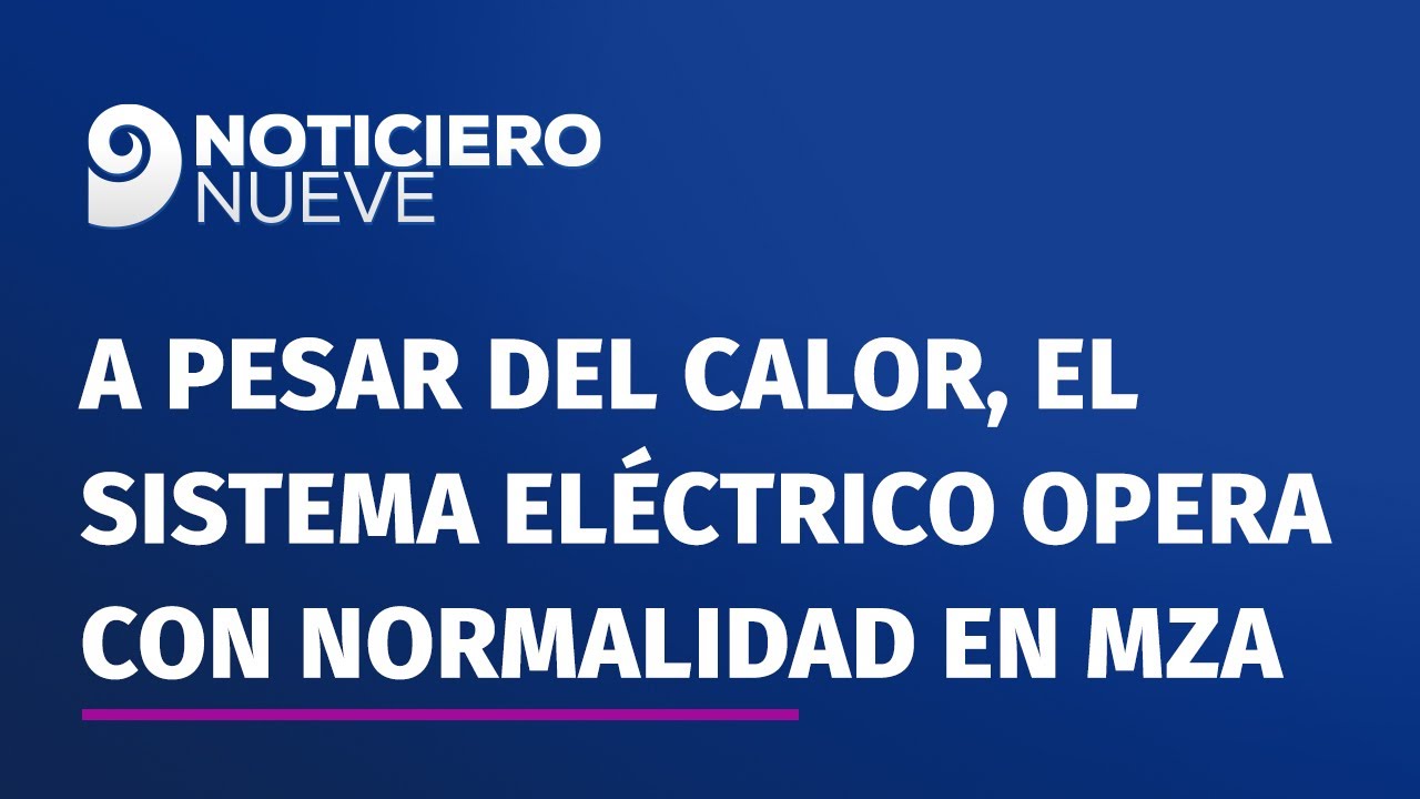 A pesar del calor y el alto consumo, el sistema eléctrico opera con normalidad en Mendoza