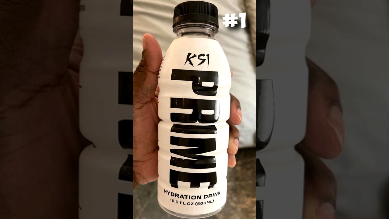 Top 10 Rarest PRIME Hydration drink Flavours #prime #drinkprime #ksi #loganpaul #rare #shorts #viral