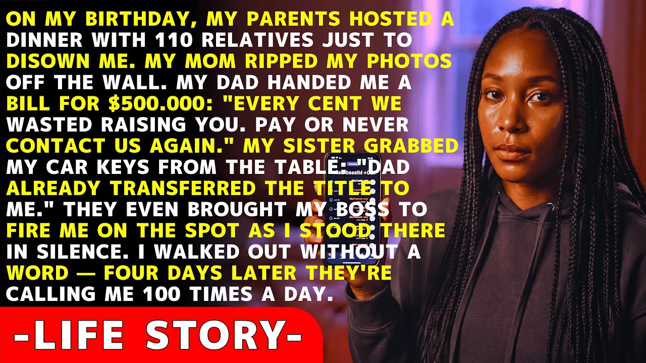 On My Birthday, My Parents Organized A Family Dinner With 110 Relatives Just To Publicly Disown…