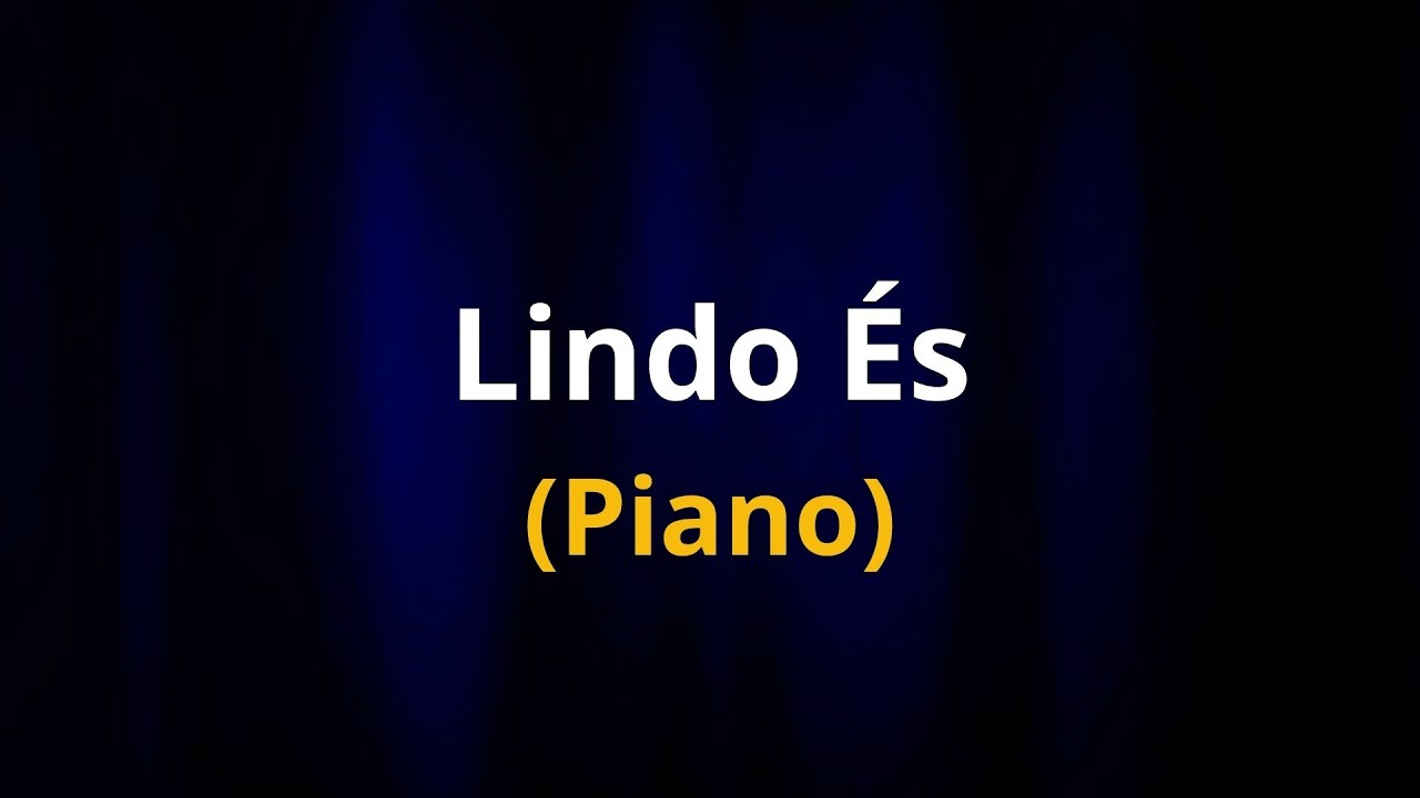 André Barroso - Lindo És (Piano)