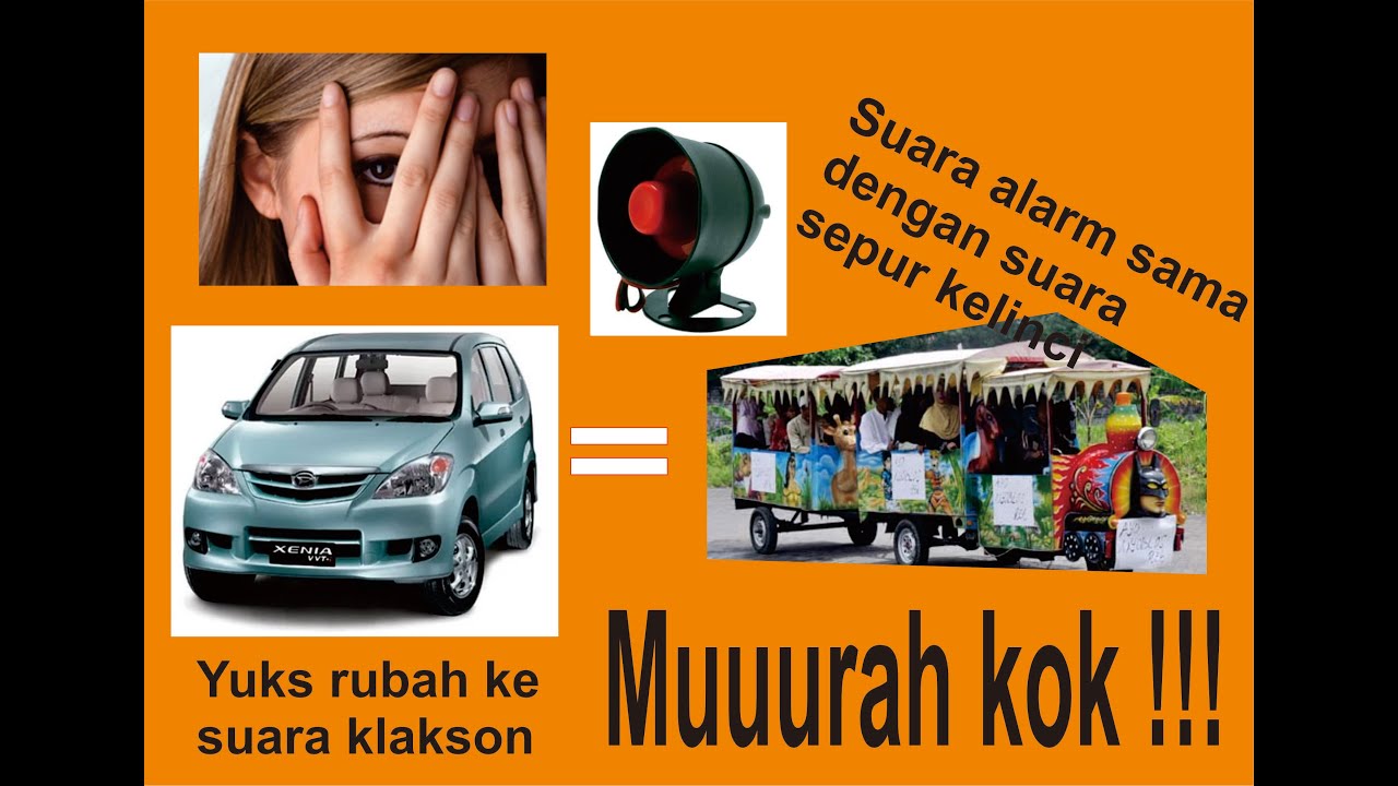 merubah suara alarm mobil ke suara klakson