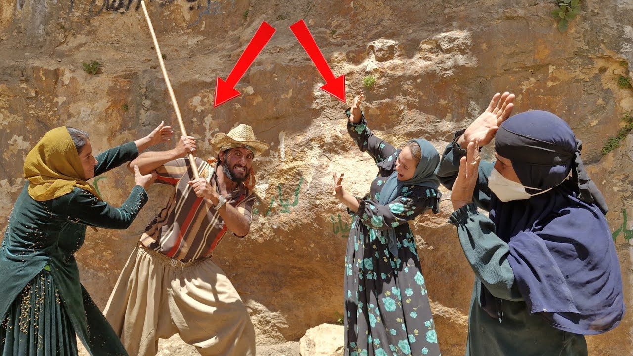 Escaping forced marriage; Evil man attacks nomadic girl and old woman