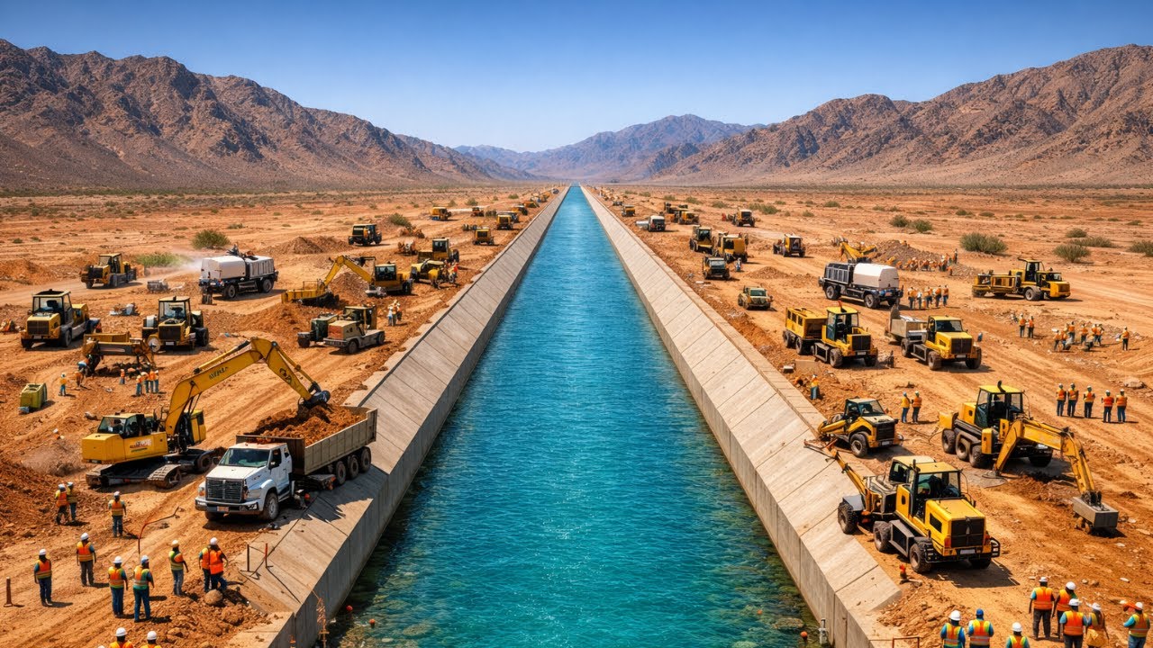 Israel desafiou a natureza criando o maior rio do planeta no meio do deserto ajudando toda a nação