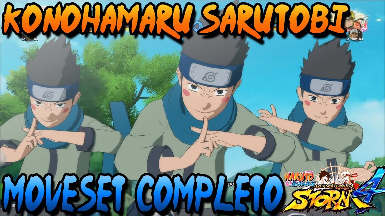 Naruto Storm 4: Konohamaru Sarutobi Moveset Completo