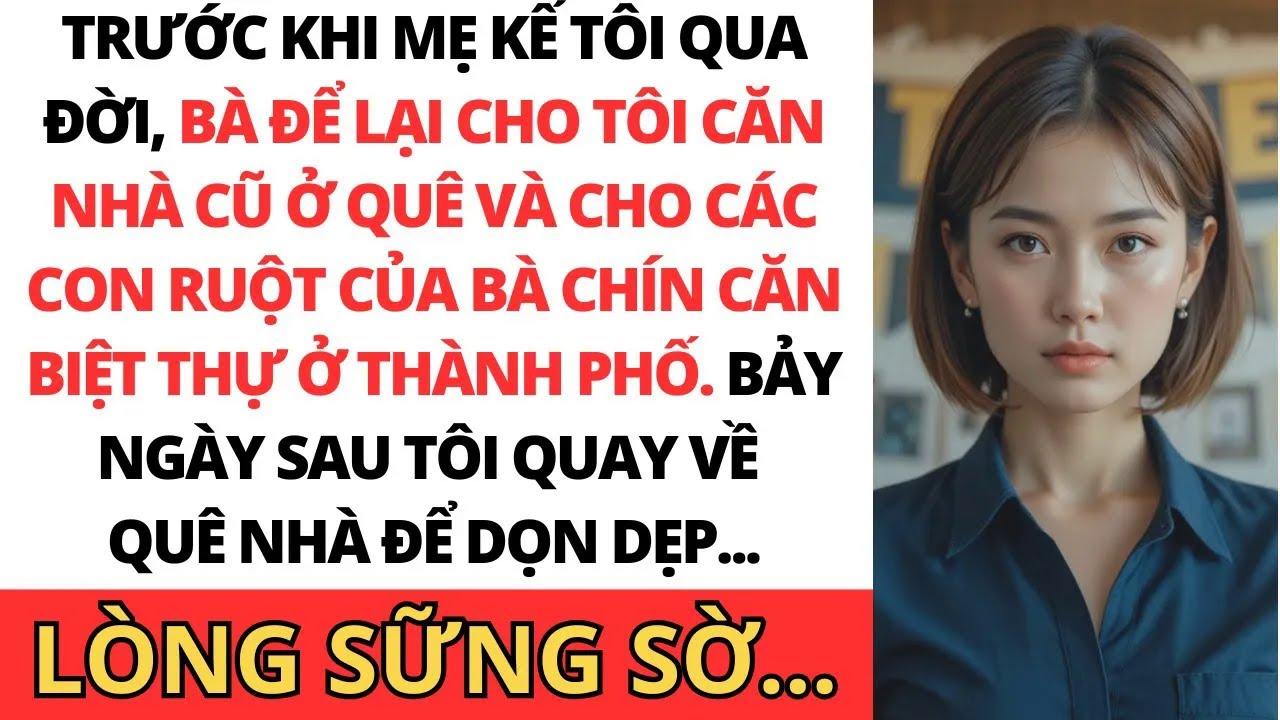 Trước Lúc Qua Đời, Mẹ Kế Để Lại Cho Tôi Căn Nhà Cũ Ở Quê Và Cho Con Ruột 9 Căn Biệt Thự Ở Thành Phố.