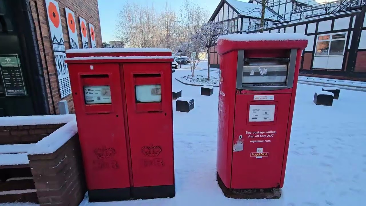 Snowy Day In Northwich, Cheshire 🇬🇧