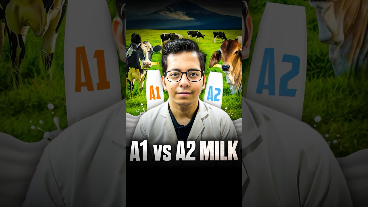A1 VS A2 Milk | Which Milk is Best ? | Dt.Bhawesh | #diettubeindia #dietitian #ayurveda #shorts