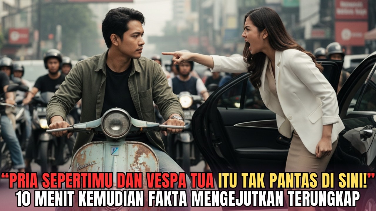 “Pria Sepertimu dan Vespa Tua Itu Tak Pantas Di Sini!” 10 Menit Kemudian Fakta Mengejutkan Terungkap