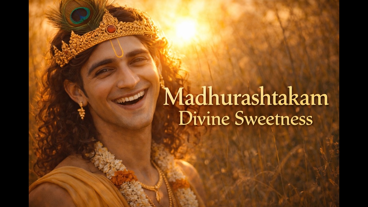 Madhurashtakam | Soothing Krishna Bhajan for Peace, Sleep & Meditation (8K Cinematic Darshan)