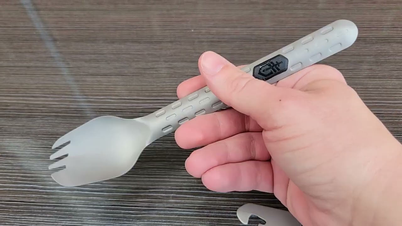 Garber Devour, titanium camp spork.