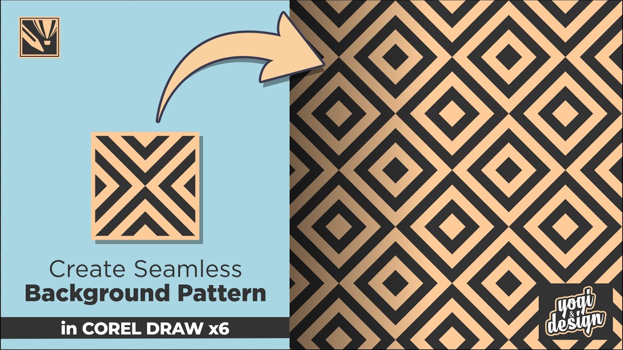 How To Create Seamless Background Pattern In Corel Draw x6