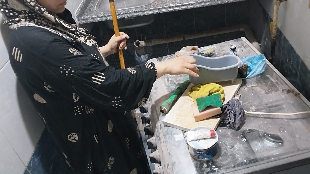 أخير بعد الصبر جبر 💃اخير بدأت تجديدات المطبخ بتاعى وعملت الحاجات اللى نفس فيها ✋️✋️✋️✋️شكرااا ياالله