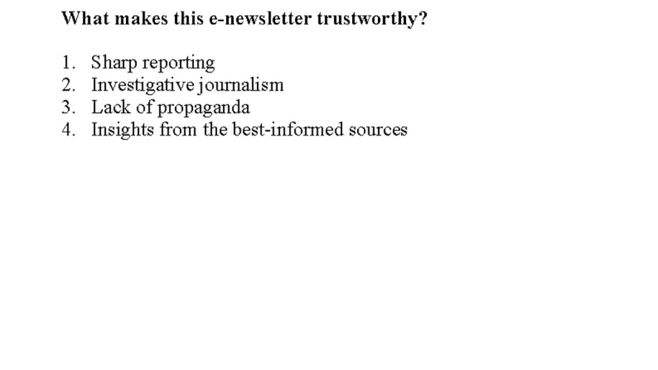 The National Memo A Recognized Political Newsletter