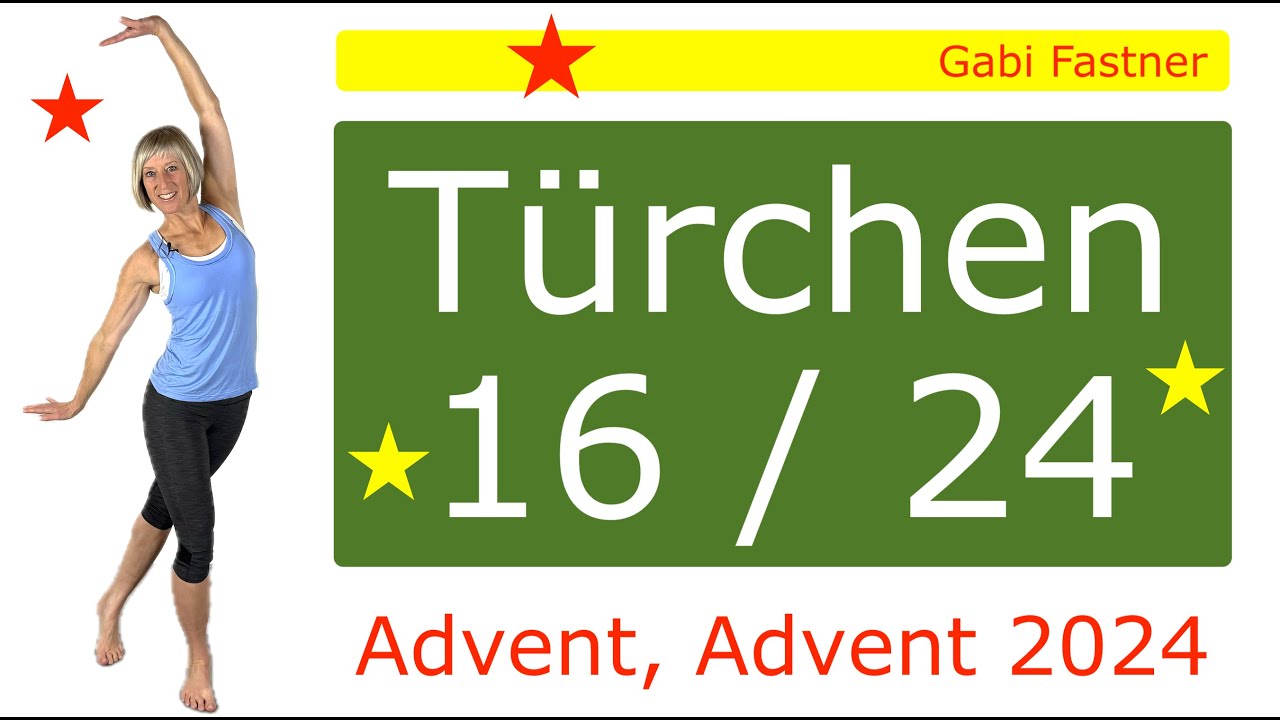 Tür 16/24 🌟 15 min. besseres Körpergefühl durch Faszien - Training, ohne Geräte, im Stehen