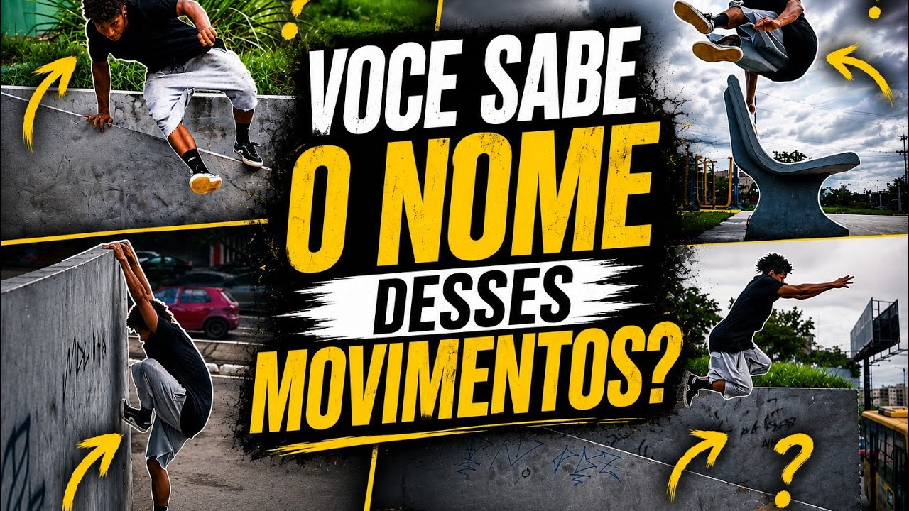 Você conhece os movimentos do Parkour? Descubra alguns deles nesse vídeo. 