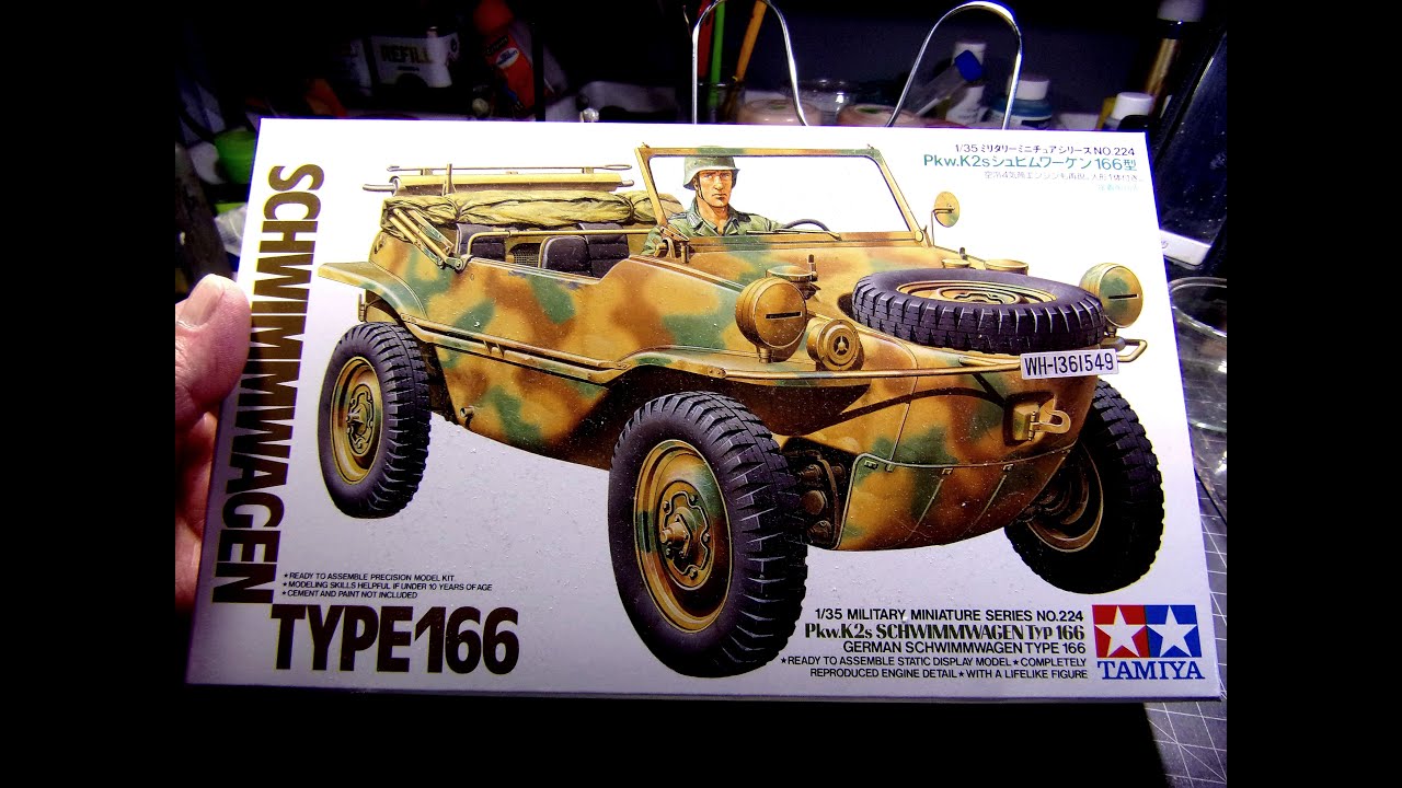 Schwimmwagen type 166. 1/35 scale by Tamiya.