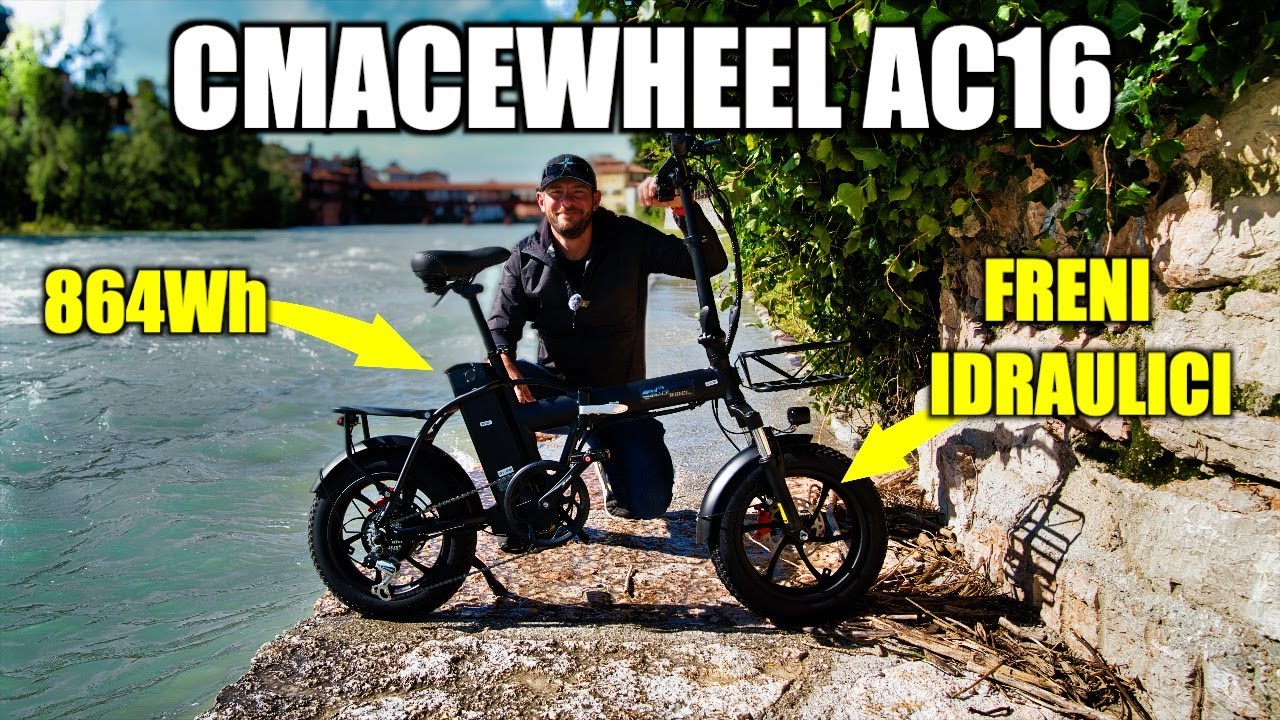 Bici Elettrica pieghevole con componenti TOP di GAMMA ! CMACEWHEEL AC16