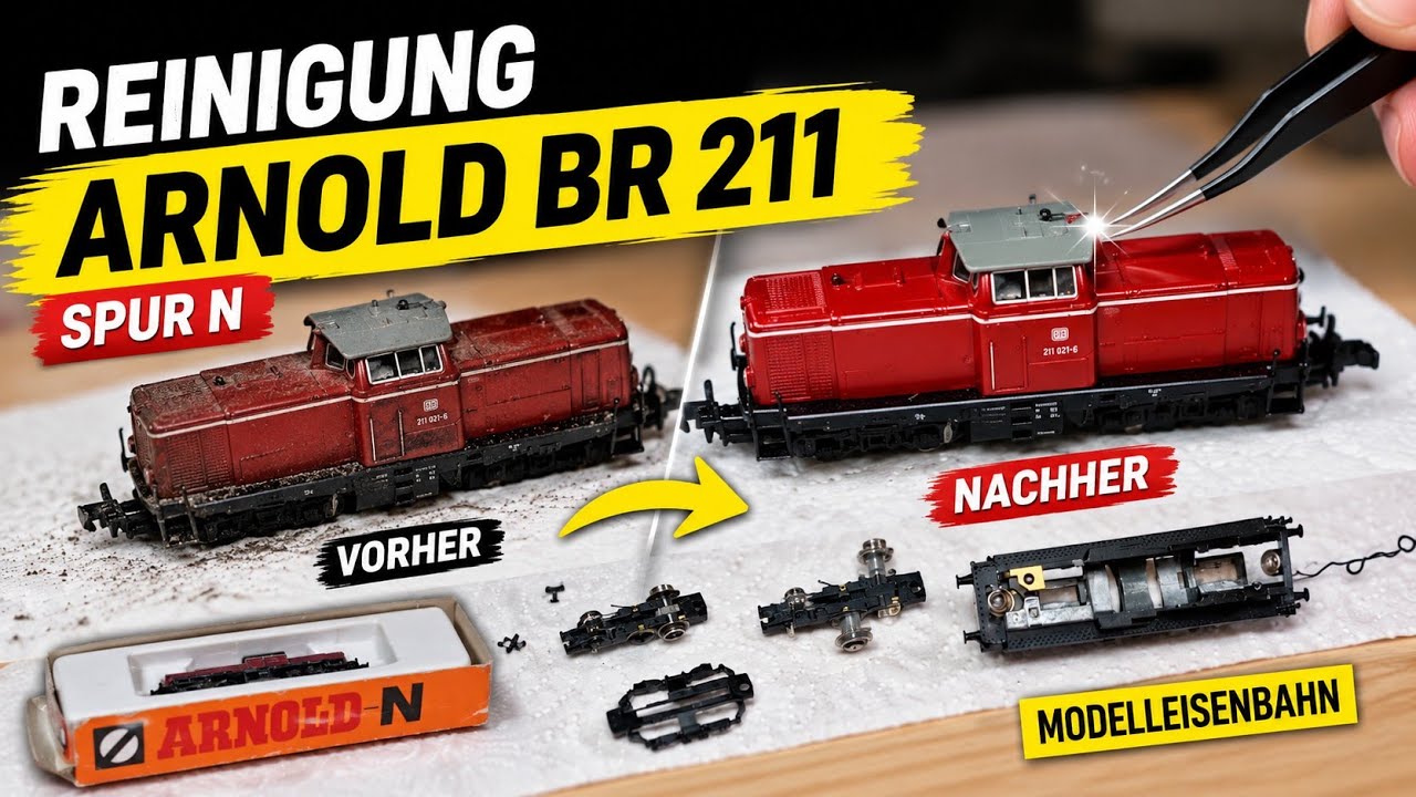 Reinigung Arnold BR 211 / Defektes Zahnrad / Simplexkupplung / Spur N