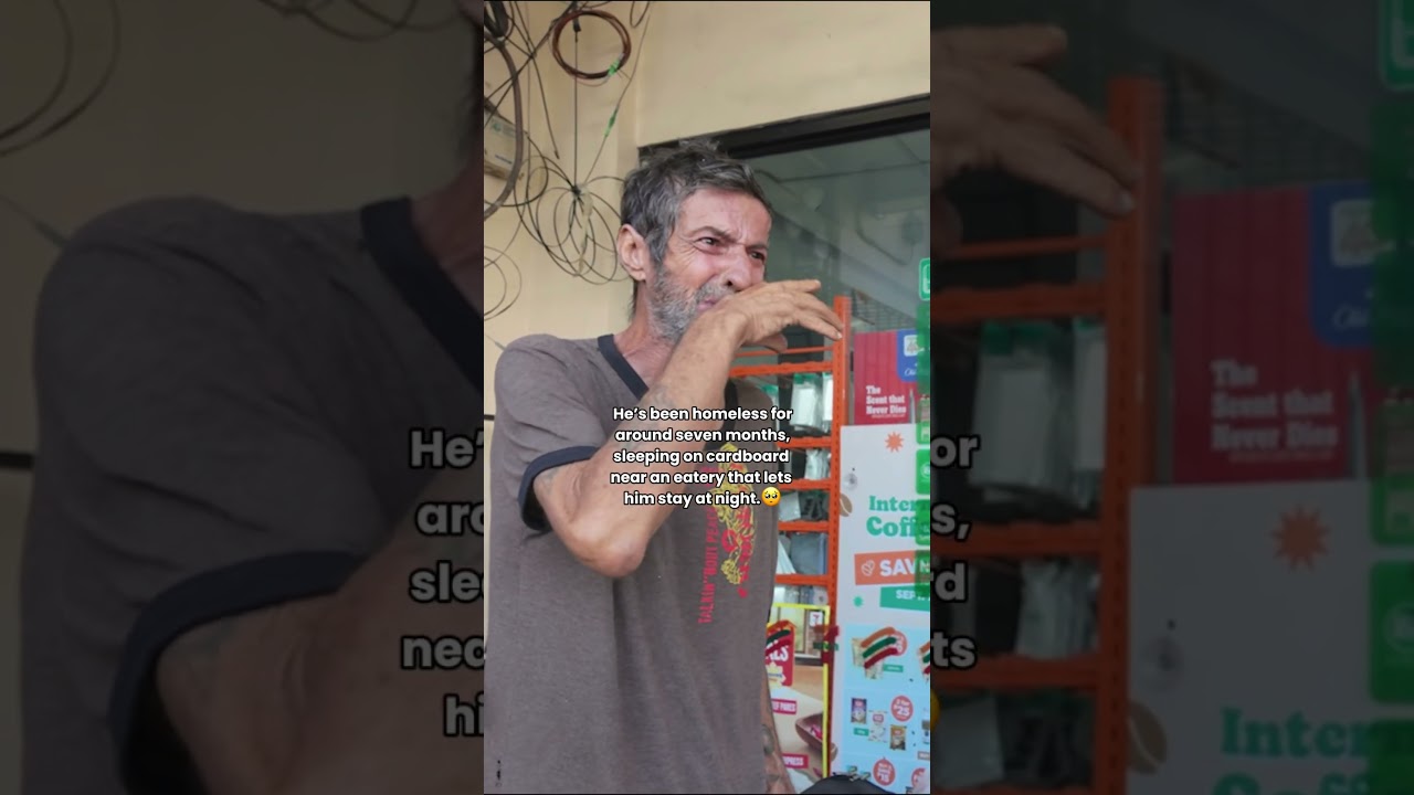Татай Эдуардо, бывший миллионер в городе Анхелес, Пампанга, но теперь живущий на улице, БЕЗДОМНЫЙ...