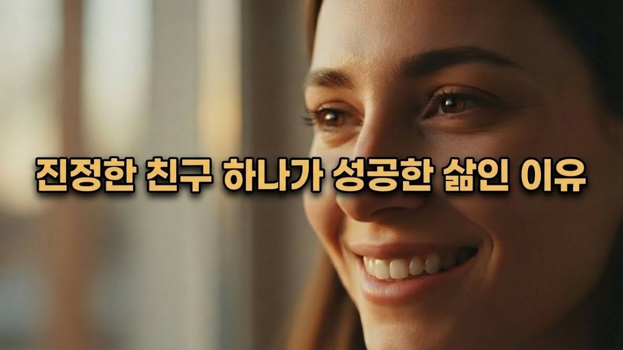 진정한 친구가 한 명만 있어도 성공한 인생인 이유