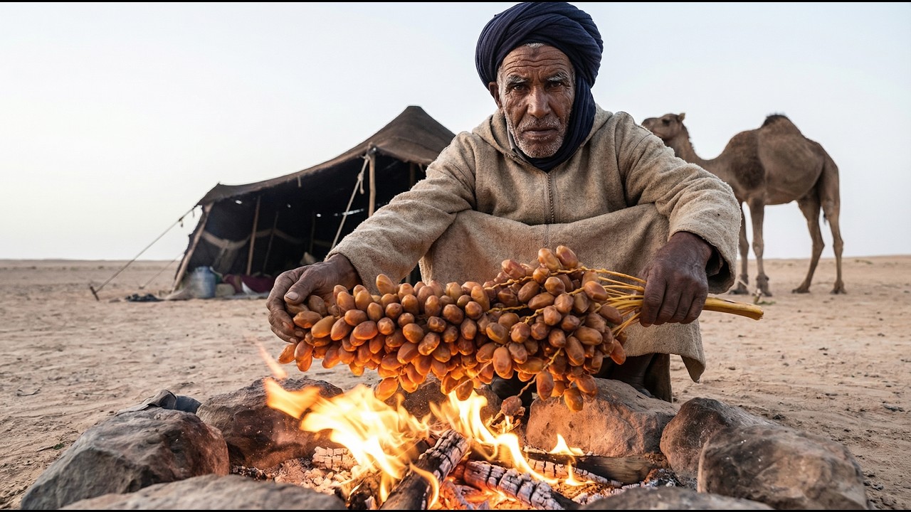 Surviving 52ºC in the Sahara | Cooking Dates in an Oasis in the Middle of the Desert