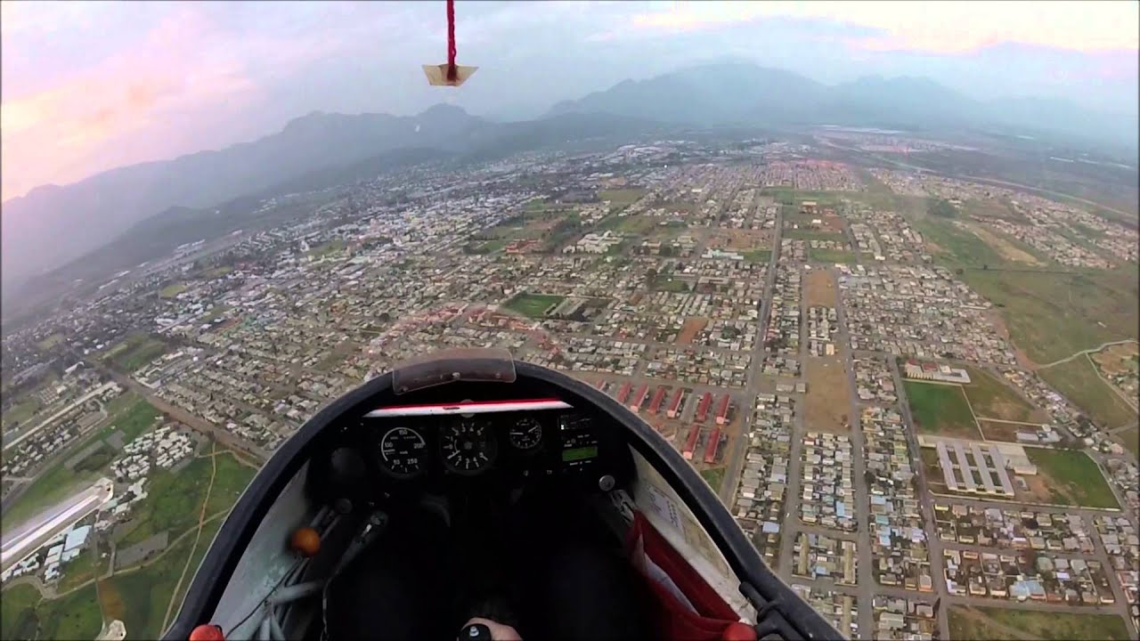 Schleicher ASK 13 Glider Flight from Winch Launch to landing