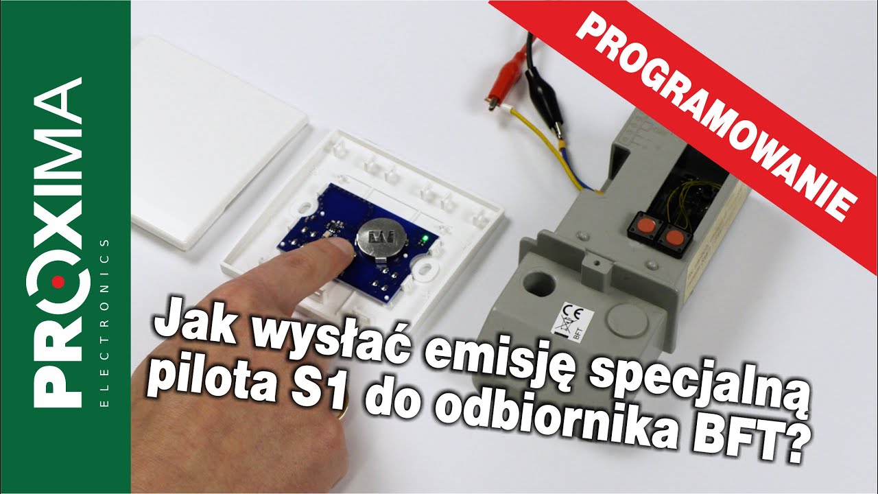Programowanie pilota ściennego S1 do sterownika BFT #proximaelectronics #automatyka #bramy