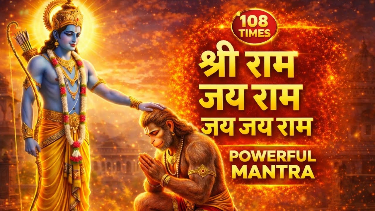 Shri Ram Jai Ram Jai Jai Ram | 108 Times | Peaceful Ram Mantra | Ananta Rhythm 