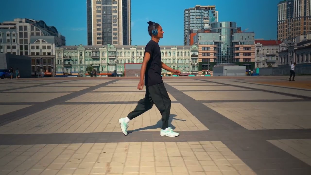 Man walk cycle/ happy walking side view reference- Animation Reference Videos